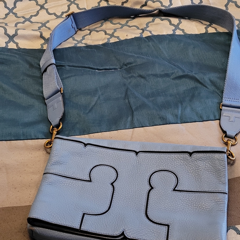 Tory Burch light blue crossbody